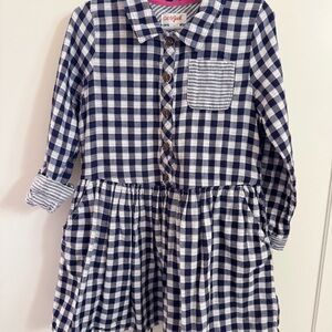 Cat & Jack Navy and White Checkered Shirt